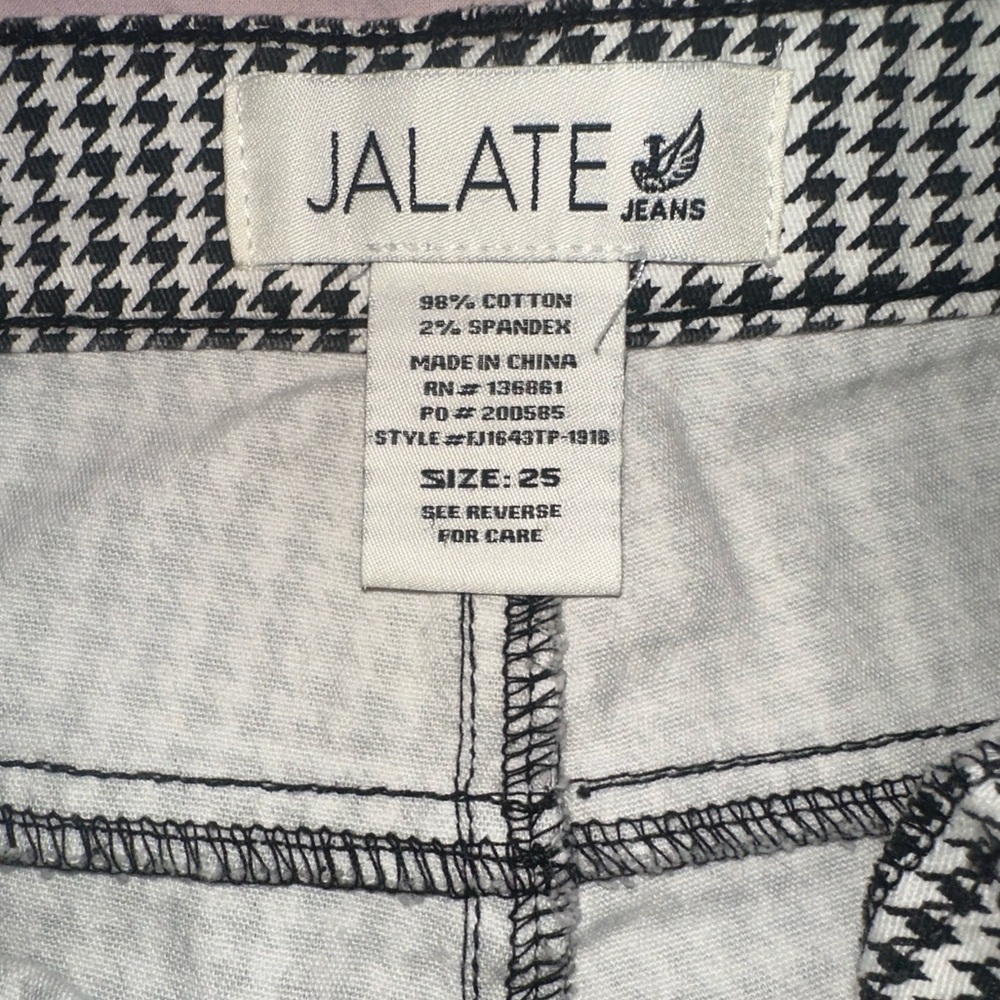 Jalate Jeans houndstooth patten